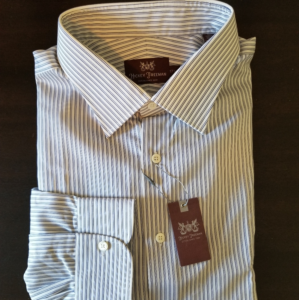 HICKEY FREEMAN Men's Long Sleeve Dress Shirt